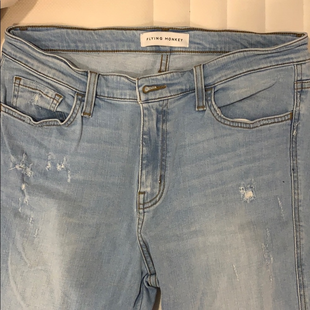 Flying monkey ripped jeans size 30